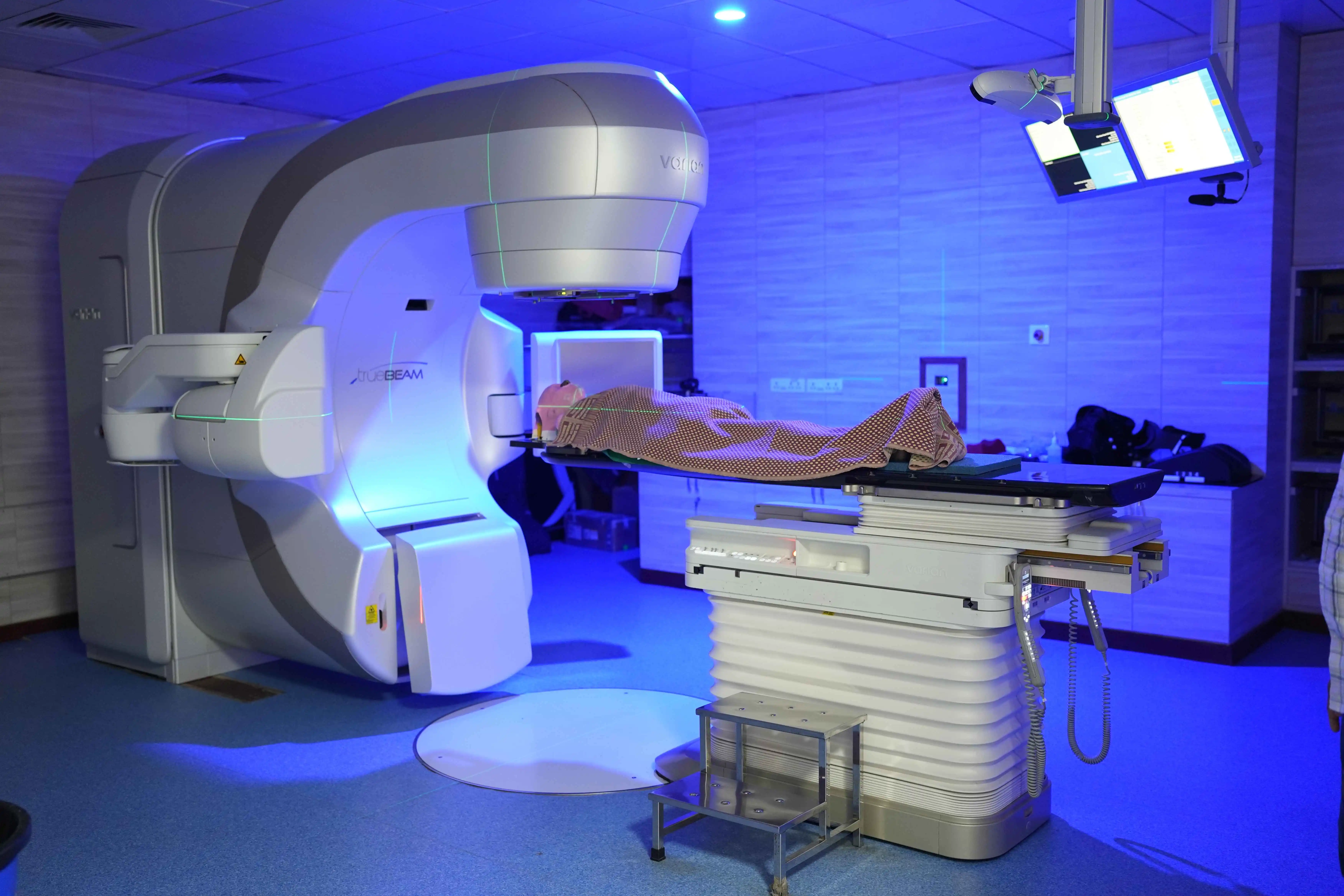 Modern Radiotherapy Unit - State-of-the-art linear accelerator (LINAC) in radiation therapy suite